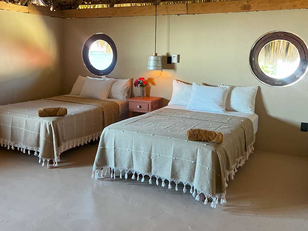 Habitación del hotel Sebastián de los Milagros en Zipolite