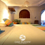 Habitación de casa nudista Zipolite