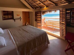habitación con vista al mar en sebastian de los milagros en zipolite oaxaca